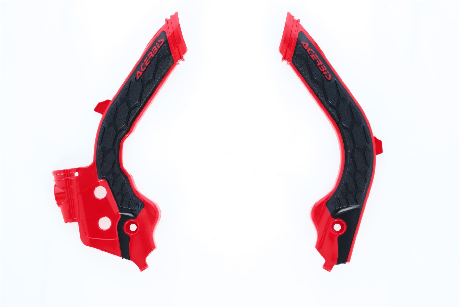 Acerbis X-Grip Frame Protector Guards Red Black For Husqvarna TC 250 2019-2022
